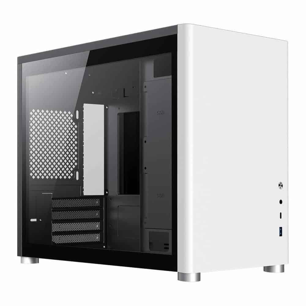 GameMax Spark White Gaming Cube mATX PC Case